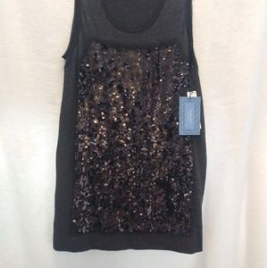 Vera Wang Sequin Dress | Medium Gray Cocktail Dress | Party Dress | School Dance